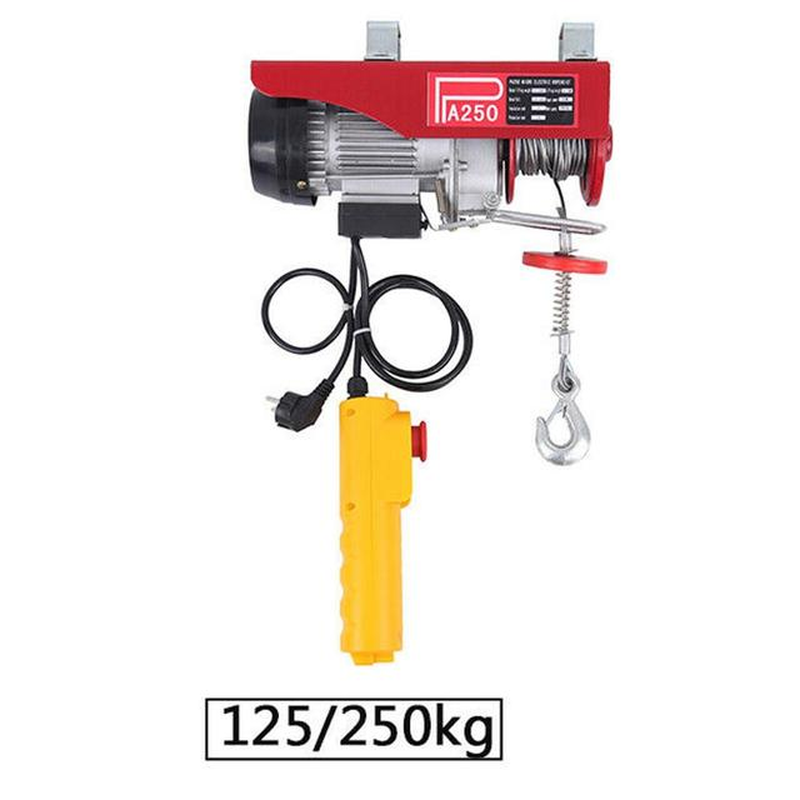 220V Electric Hoist Cable Winch Motor Rope Stroke Cable Hoist Winch Crane Lifting for Boat Car Wound Load 200 600 1000KG