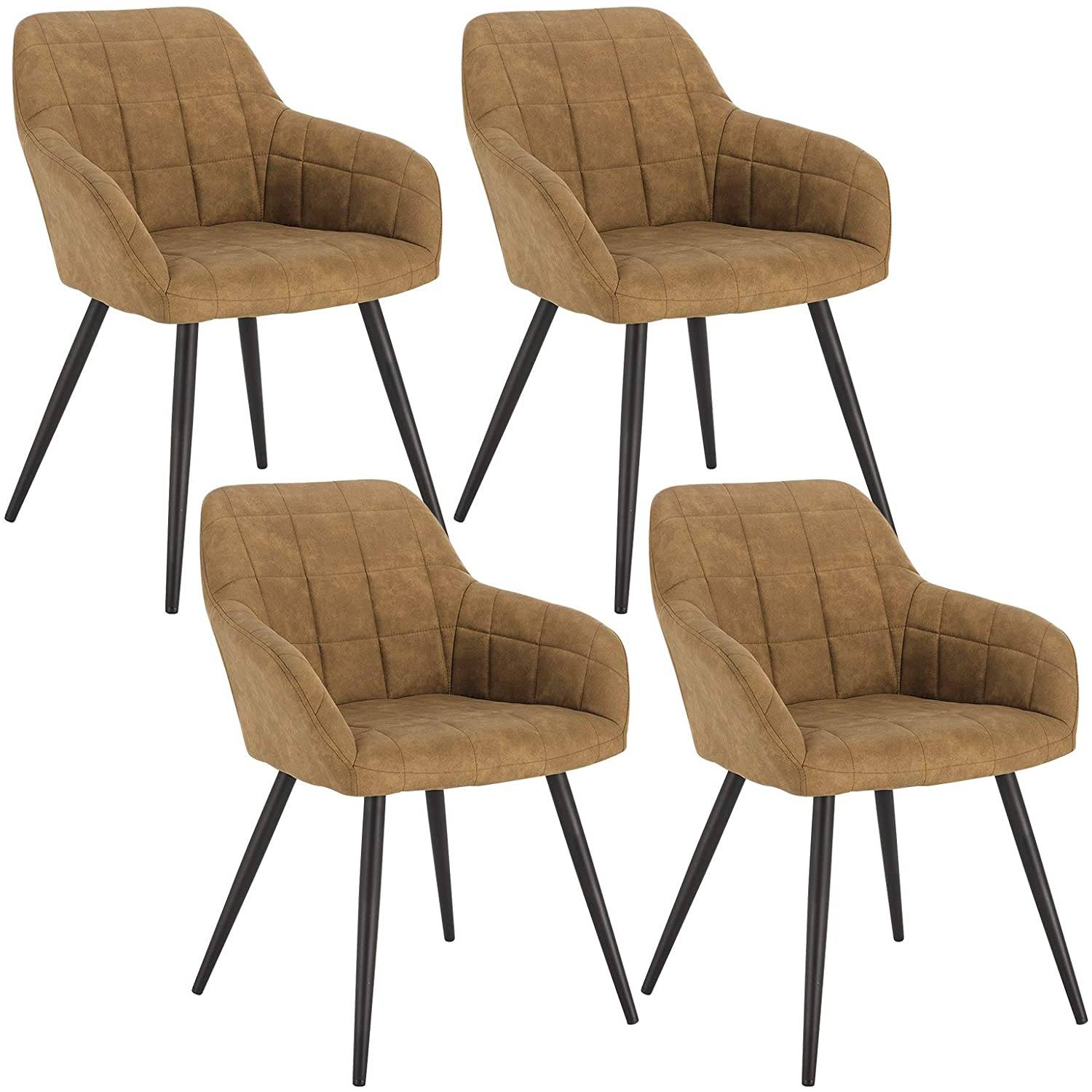 1Pcs/4Pcs Dining Chairs for Kitchen, Mid Century Modern Side Chairs,Velvet Upholstered Dining Chair with Metal Legs