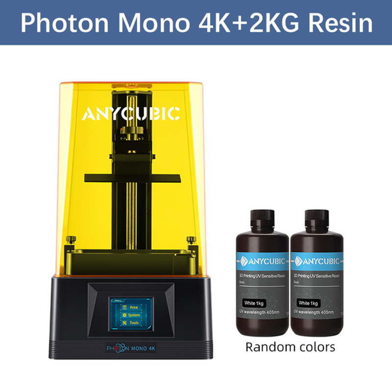 Photon Mono 4K 3D Printer with 6.23" Monochrome Screen LCD SLA UV Resin 3D Printers Fast Precise 3D Printing