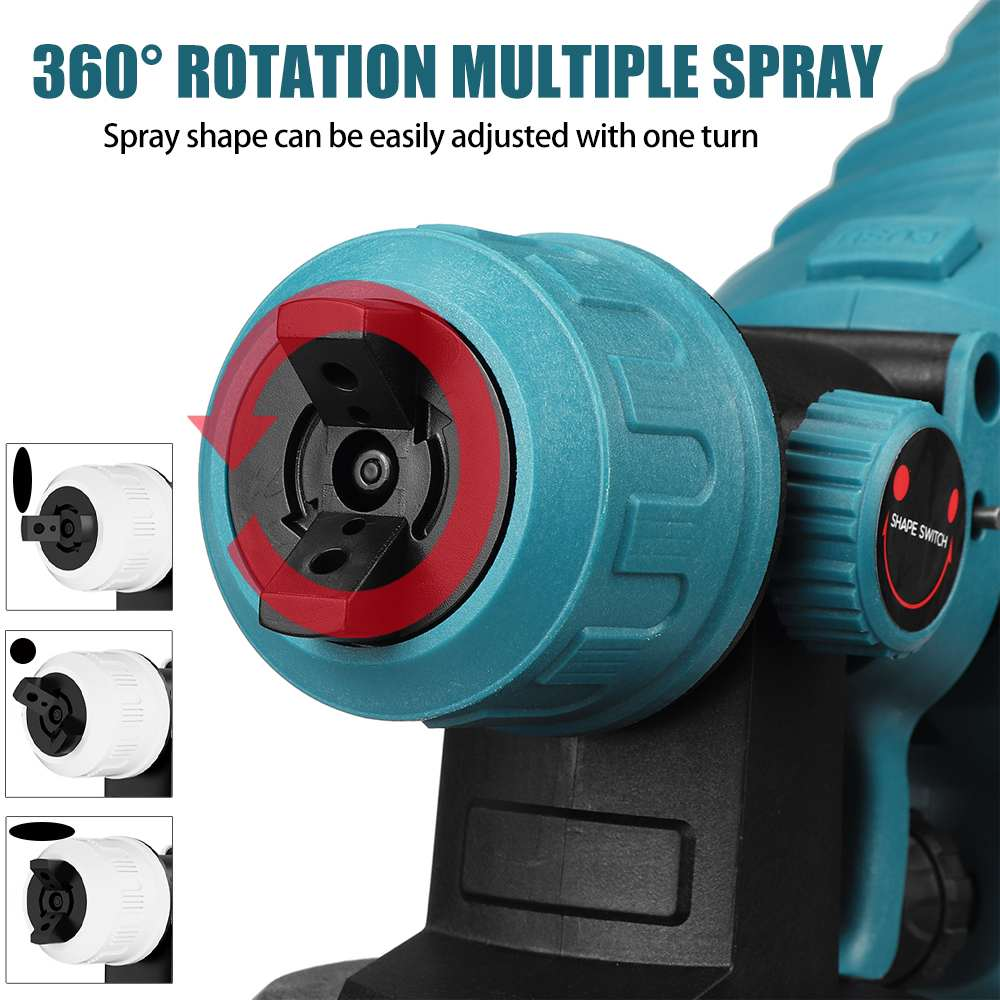 Cordless High Pressure Spray Gun Airless Paint Sprayer For Makita 18V  Battery