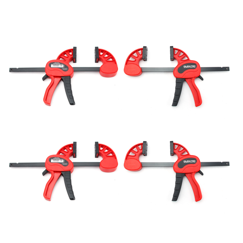 4Pcs F Type Woodworking Clip Quick Grip Clamp Quick Ratchet Release DIY Carpentry Hand Tool One-Handed Traps