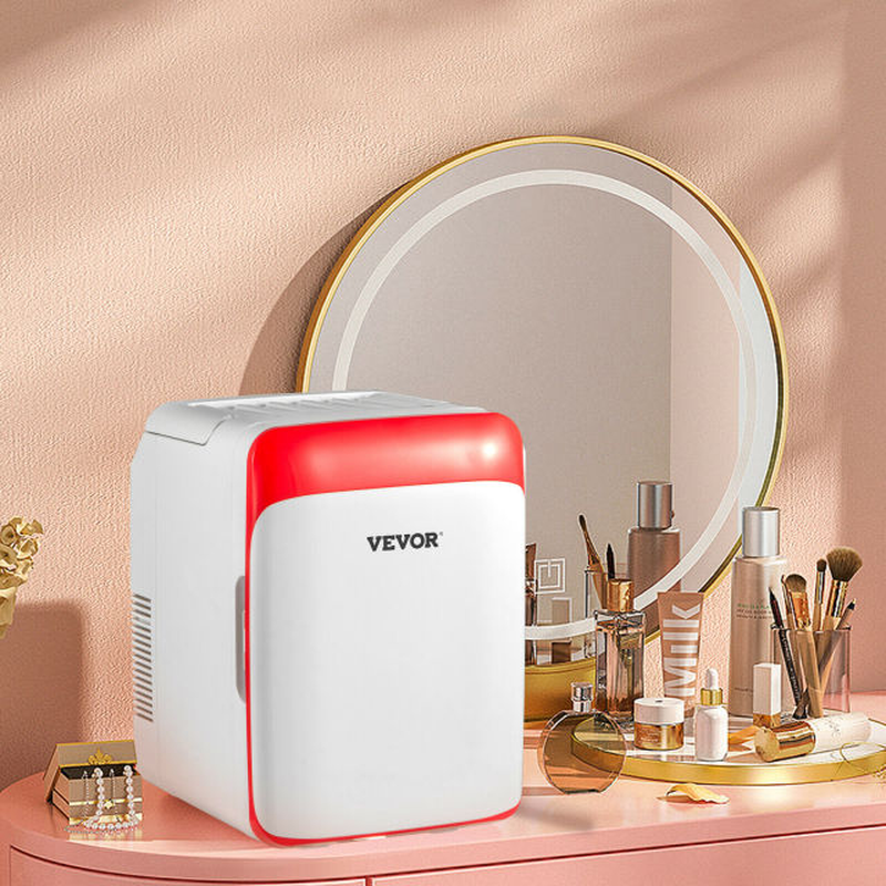 10L 15L Mini Makeup Fridge Car Refrigerator Freezer Cooler & Warmer for Home Car Use Storing Skincare Cosmetic Food Drink