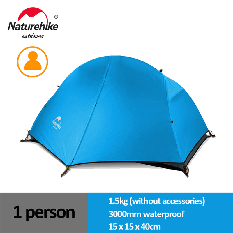 Cycling Tent 1 Person Ultralight Backpacking Tent Double Layer Fishing Beach Tent Outdoor Travel Hiking Camping Tent