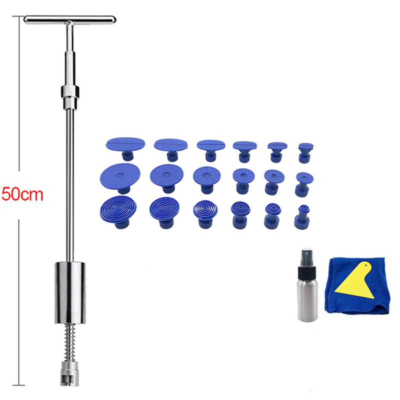 Car Dent Removal Tool Dent Repair Puller Kit Slide Reverse Hammer Suction Cups for Hail Damage Car Dent Repair Tool