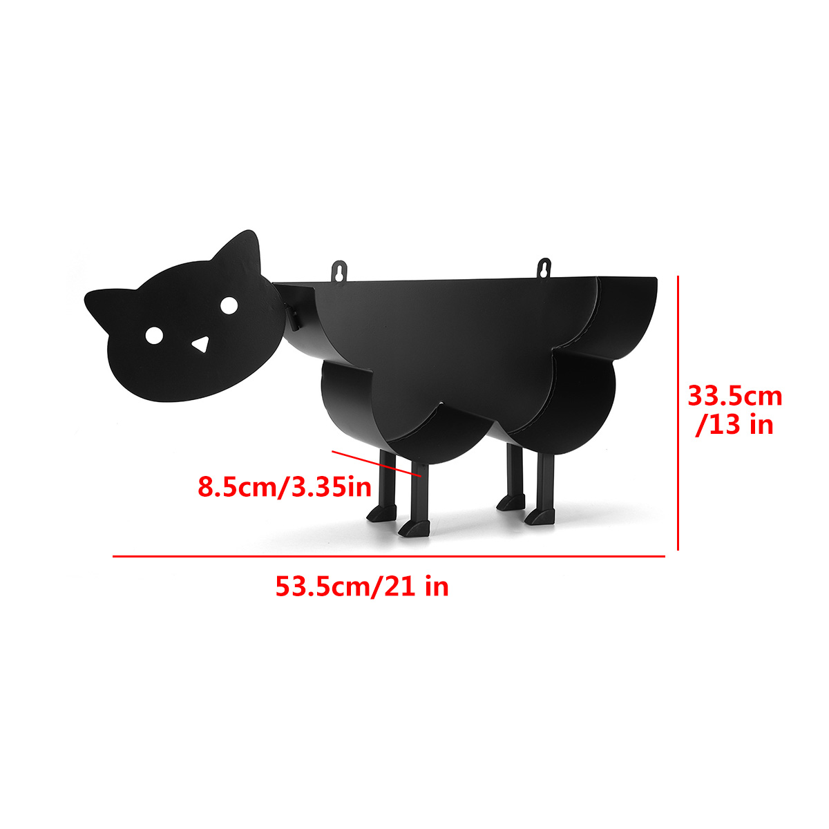 Home Iron Roll Paper Towel Holder Black Sheep Cat Dog Crafts Bathroom Rack Ornaments Toilet Roll Holder Kitchen Bathroom Storage