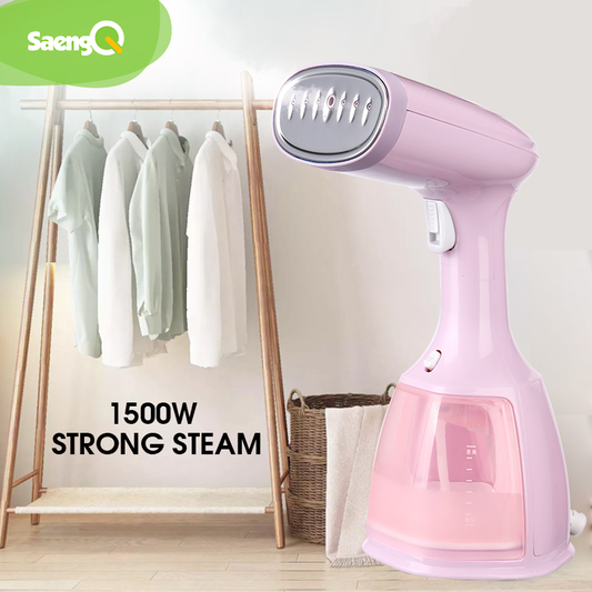 Steam Iron Garment Steamer Handheld Fabric 1500W Travel Vertical 280Ml Mini Portable Home Travelling for Clothes Ironing