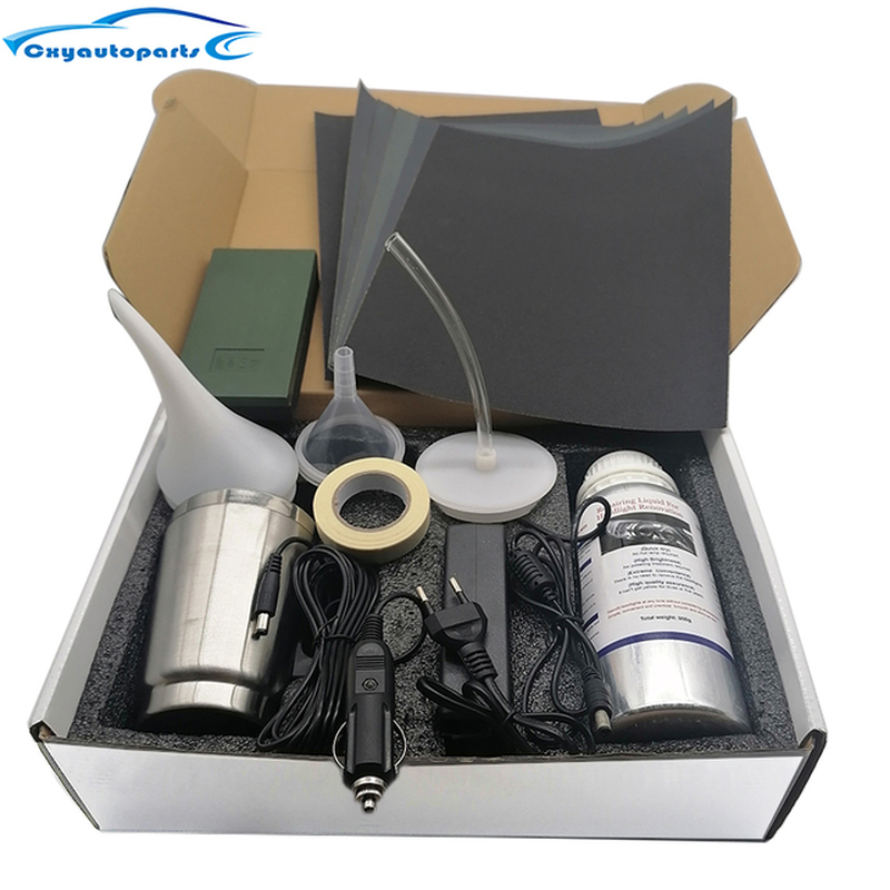 Car Headlight Polish Restoration Kit Headlight Polishing Cleaning Kit Anti-Scratch Hydrophobic Car Headlight Repair Polish