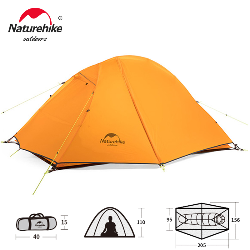 Cycling Tent 1 Person Ultralight Backpacking Tent Double Layer Fishing Beach Tent Outdoor Travel Hiking Camping Tent