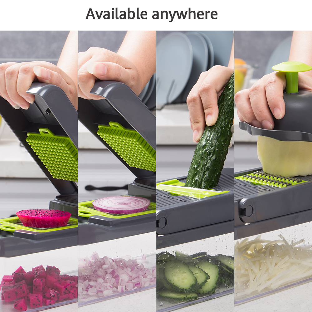 1pc Multifunctional Kitchen Vegetable Cutter: Carrot Slicer, Cucumber Slicer,  Cheese Grater, Peeler And More