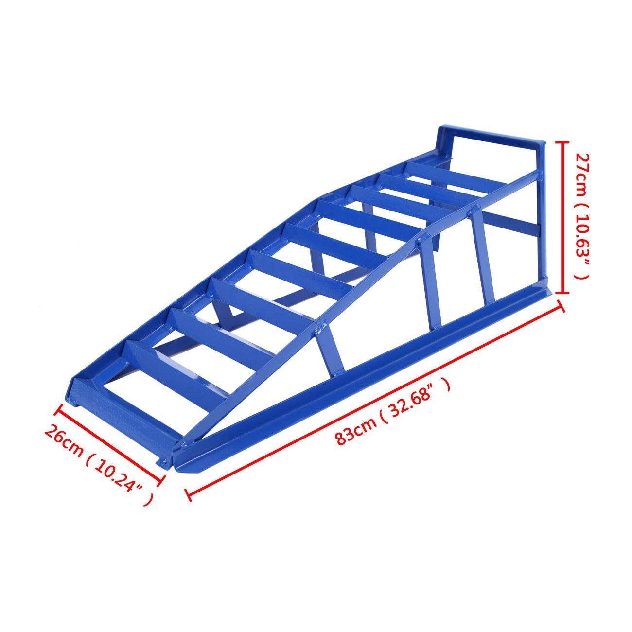 2Ton Steel Car Access Ramps Loading Ramp Heavy Duty Maintenance Lifting Equipment Blue