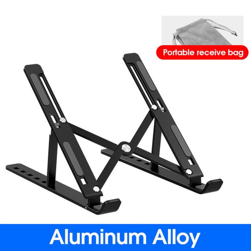 Portable Laptop Stand Aluminium Foldable Stand Compatible with 10 to 15.6 Inches Notebook Adjustable Support Base for Laptops