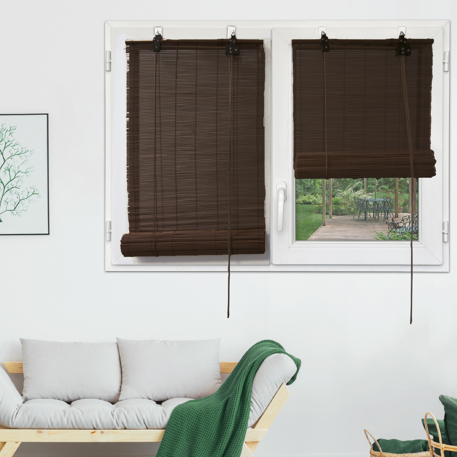 Bamboo Roller Mat for Home Windows (150X180 Cm)