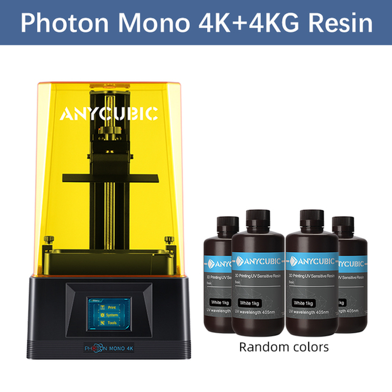 Photon Mono 4K 3D Printer with 6.23" Monochrome Screen LCD SLA UV Resin 3D Printers Fast Precise 3D Printing