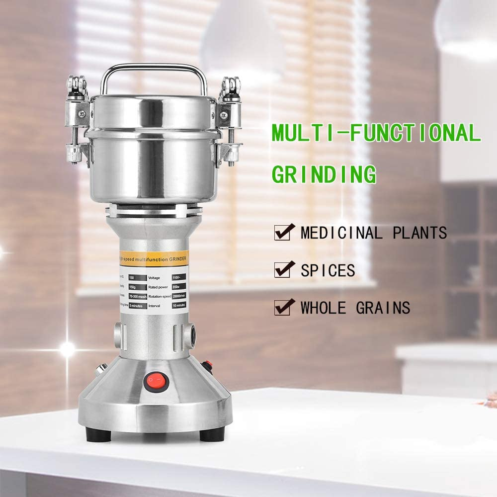 EU US Stock Portable 28000 RPM High Speed 150G Electric Herb Grain Spice Grinder Coffee Mill Flour Nuts Seeds Powder Machine