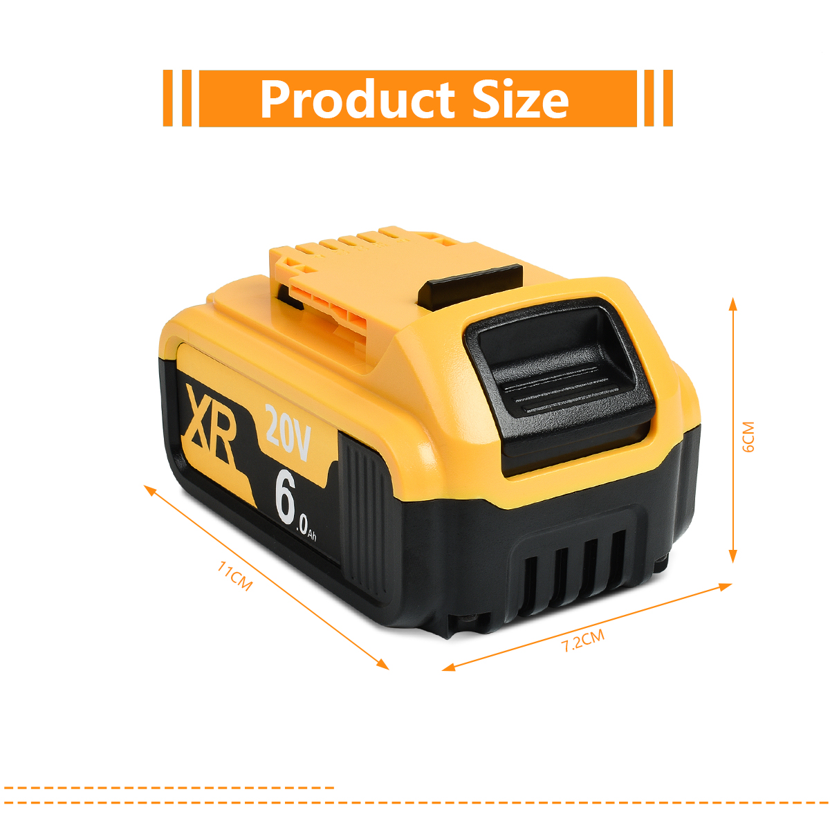 4000/6000Mah 18V/20V for Dewalt Power Tool Battery for DCB180 DCB181 DCB182 DCB201 DCB201-2 DCB200 DCB200-2 DCB204-2