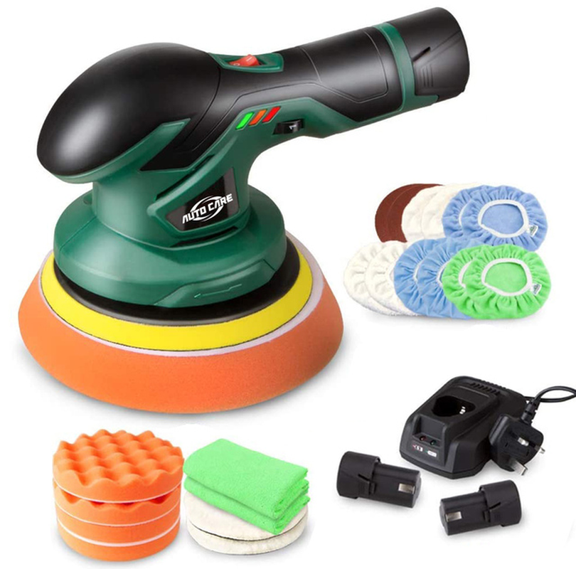 Cordless Car Polisher 12V Machine Tool Circles for Polishing of Soils Brushless Sanding Machines Orbital Grinding Machine