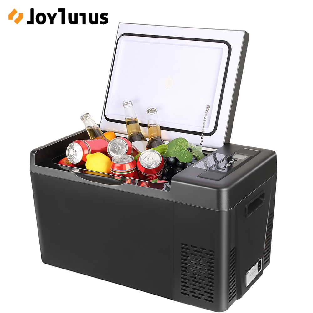 Car Mini Fridge 12V Portable Compressor Refrigerator 22L/28L Cooler for Caravan Camping Travel or Cosmetic Freezer