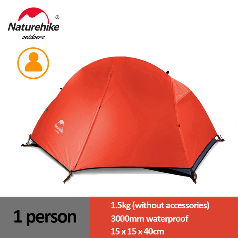 Cycling Tent 1 Person Ultralight Backpacking Tent Double Layer Fishing Beach Tent Outdoor Travel Hiking Camping Tent