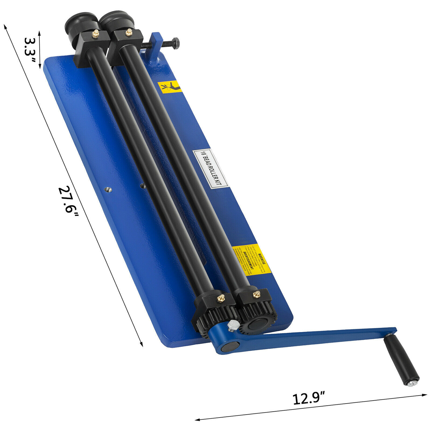 Bead Roller Rotary Swaging Machine Former Swager W/ 6 Dies 18" Throat Depth for Workshop DIY Producing Strengthening Ribs