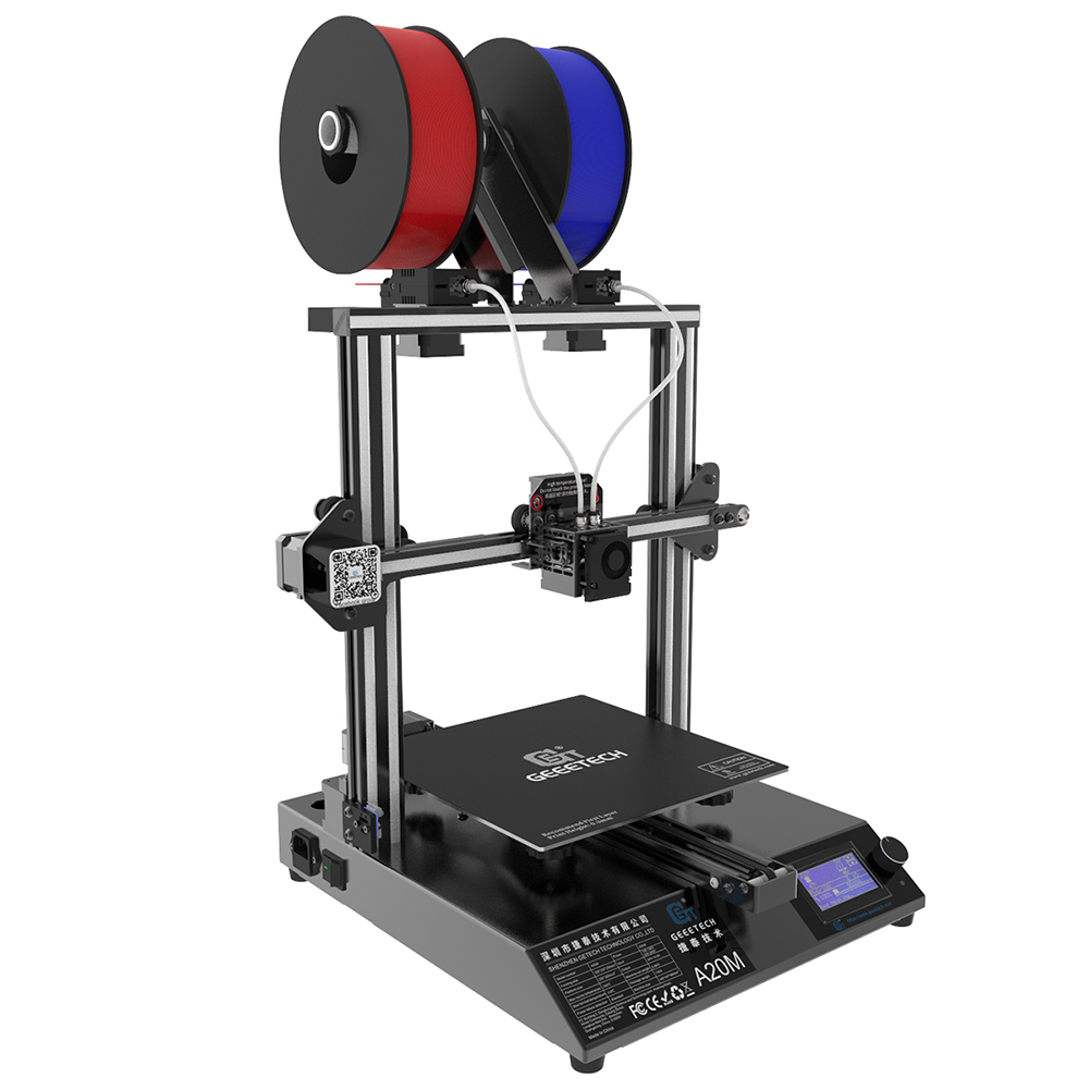 A20M FDM 3D Printer Multi Color Dual Extruder & Z Axis, High Precision DIY Kit 3D Printing Machine, Filament Detector