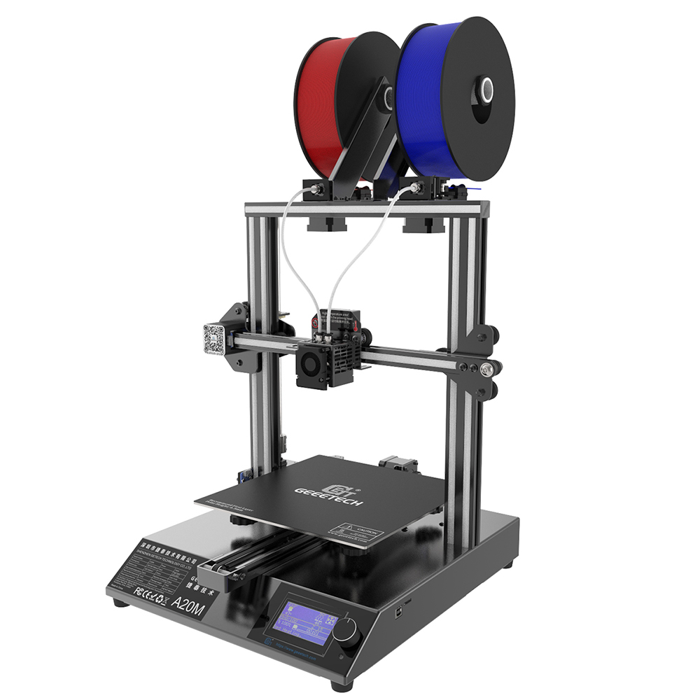 A20M FDM 3D Printer Multi Color Dual Extruder & Z Axis, High Precision DIY Kit 3D Printing Machine, Filament Detector