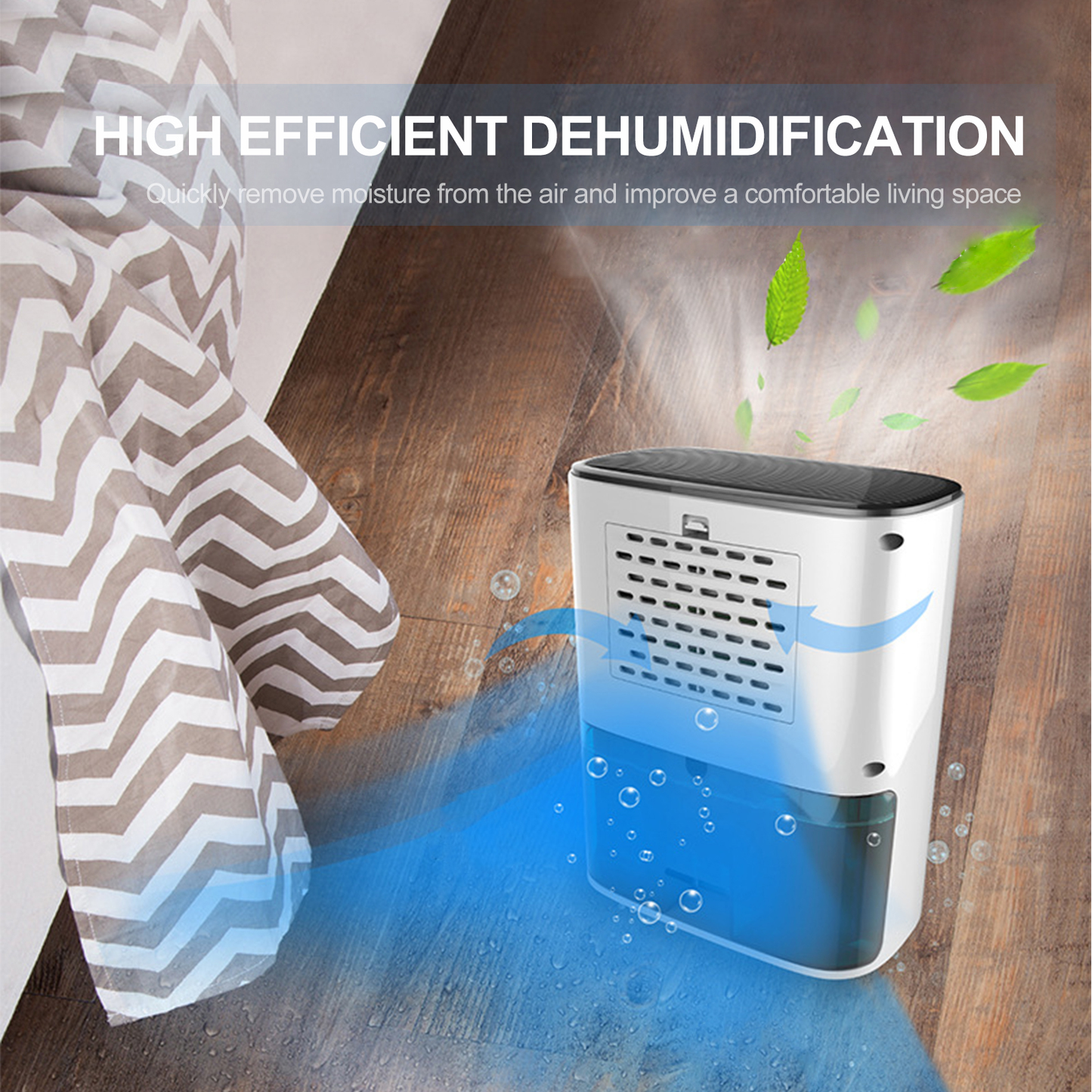 1.2L Electric Air Dehumidifier Moisture Absorber Air Purifier Low Noise Air Dryer Home Dehumidifi Deshumidificador