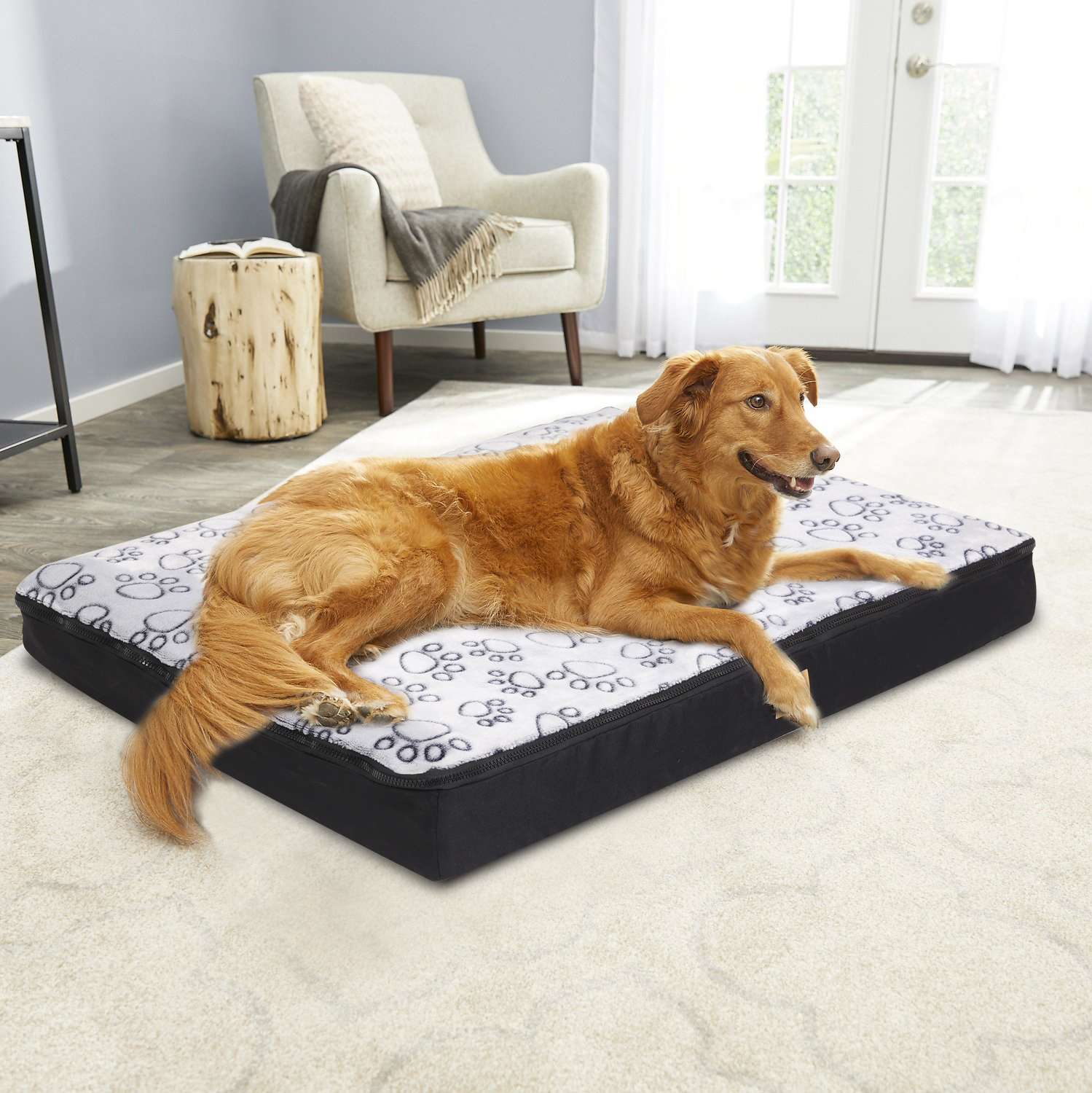 Extra Large Jumbo Dog Pillow Bed Waterproof Pet Cushion Mat Sleep Bed with Removable Cover for Large Dogs