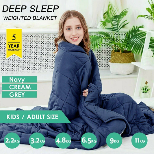 6.8Kg/9Kg Weighted Blanket Adult Full Queen Size Cotton Cover Heavy Blanket Reduce Anxiety Quilt for Bed Sofa Winter Comforter