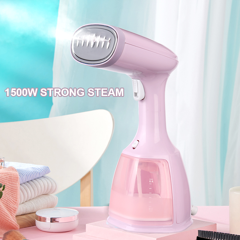 Steam Iron Garment Steamer Handheld Fabric 1500W Travel Vertical 280Ml Mini Portable Home Travelling for Clothes Ironing