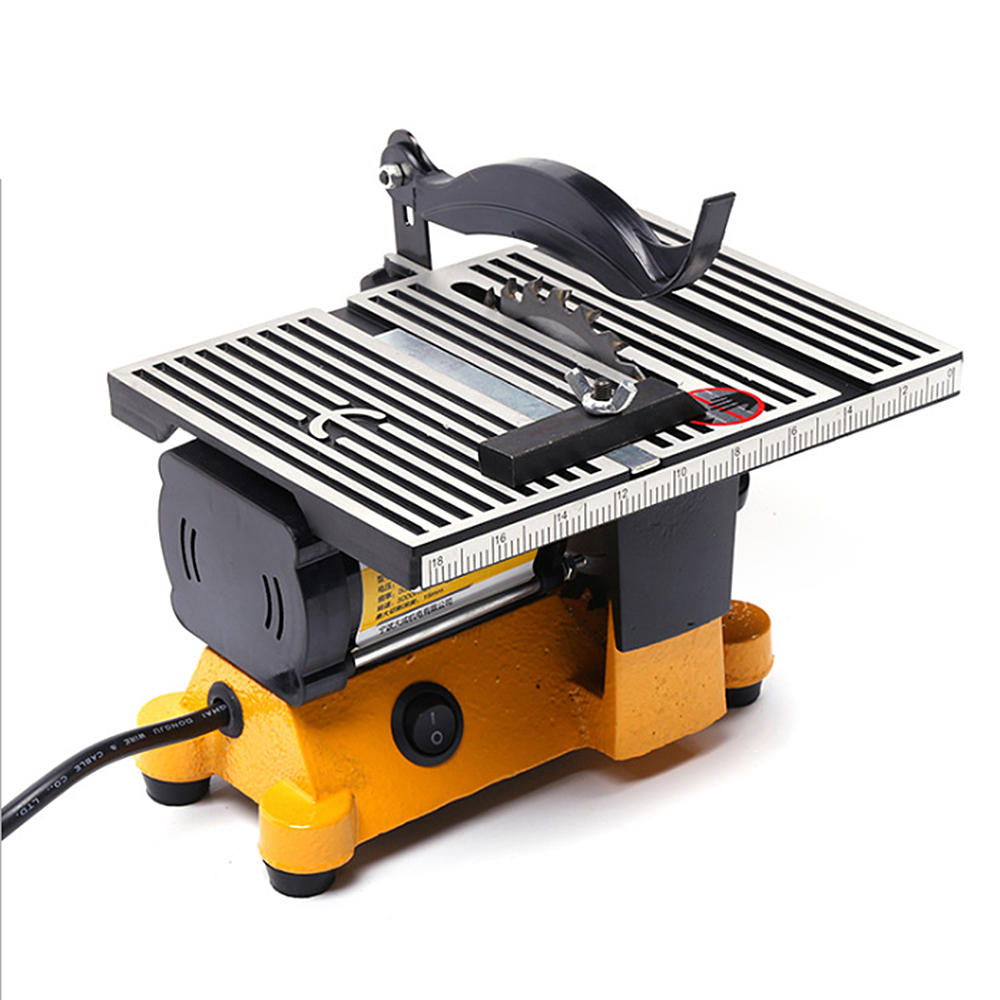 220V Multifunction Mini Bench Saw for Cutting Wood Copper Aluminium 4" Mini Table Saw Mini Cutting Machine