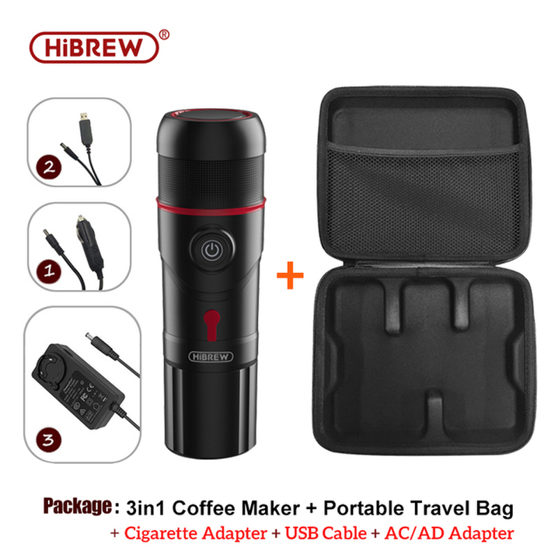 Portable Coffee Machine for Car & Home,Dc12V Expresso Coffee Maker Fit Nexpresso Dolce Pod Capsule Coffee Powder H4