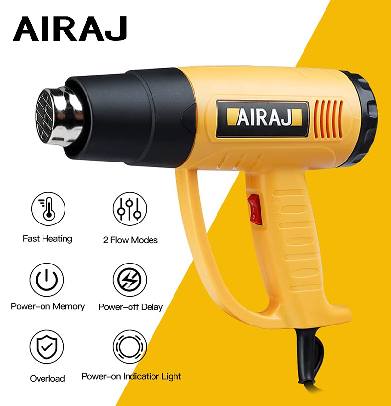 Temperature Regulating Hot Air Gun Household 2000W Multifunctional Power Tools Heat Gun Set