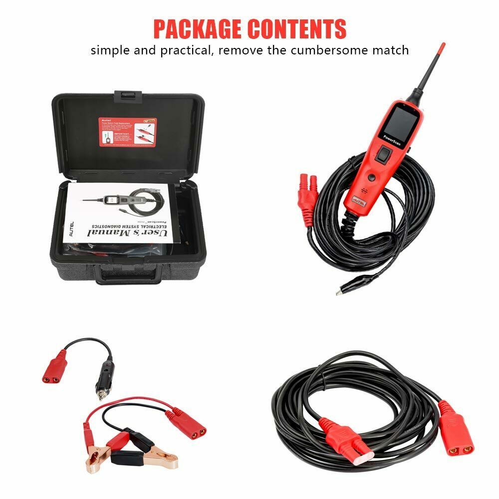 Powerscan PS100 Auto Electrical Circuit Avometer Tester Automotive System Diagnostic Tool Circuit Probe Kit 12V/24V