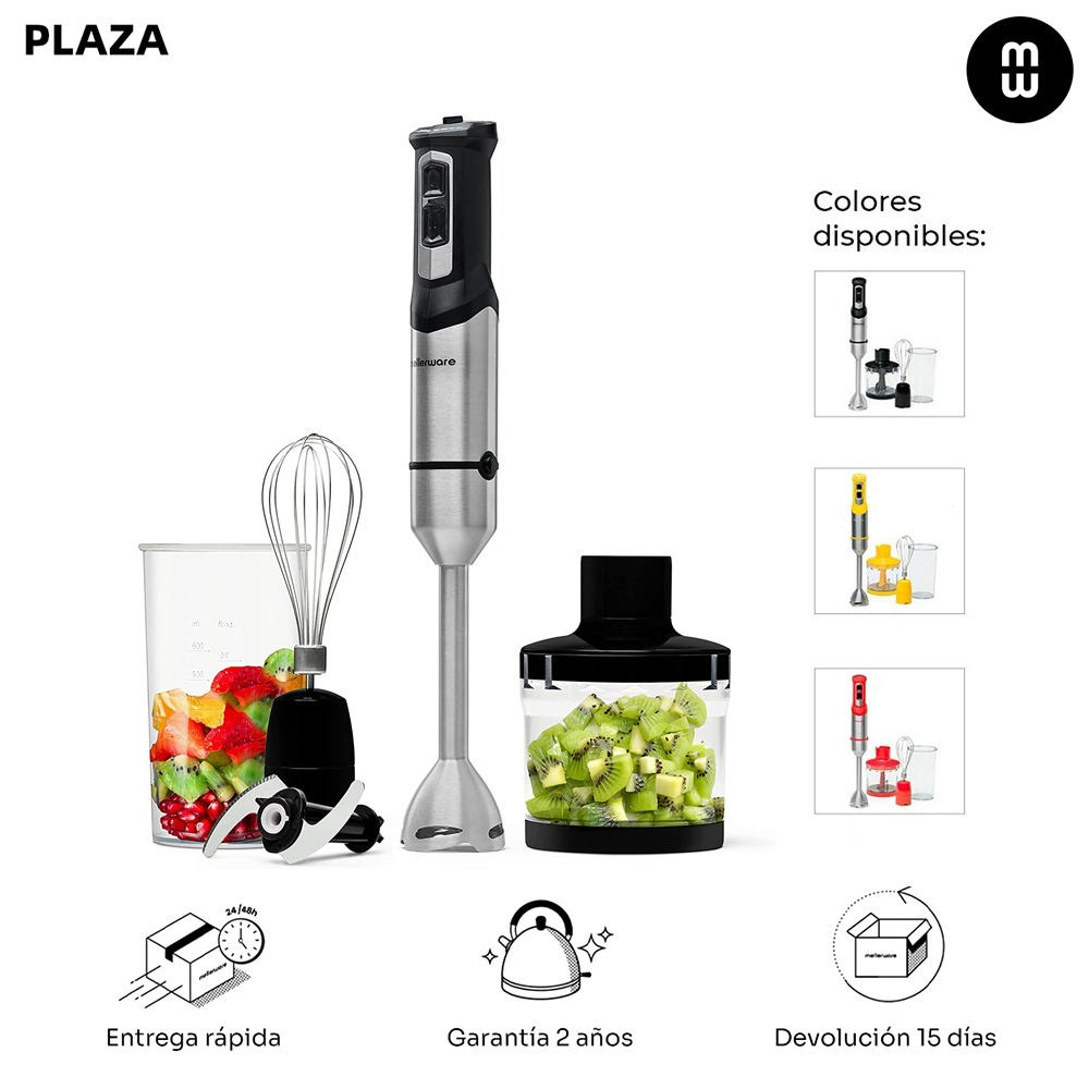 -Spiro Hand Mixer! 1000W. Speed Adjustable. Powerful. Blades INOX. Measuring Cup, Emulsifier, Picator