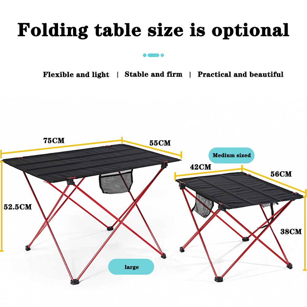 Portable Foldable Table Camping Outdoor Furniture Computer Bed Tables Picnic 6061 Aluminium Alloy Ultra Light Folding Desk