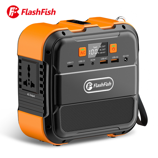 220V AC Outlet 120W Portable Power Station 98Wh 26400Mah Solar Generator Camping Outdoor Power Socket Battery Pack Flashfish