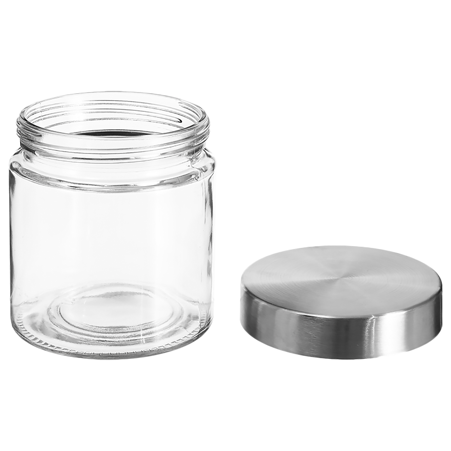 Glass Jars with Wooden Lid or Stainless Steel  Hermetics to Store Any Product