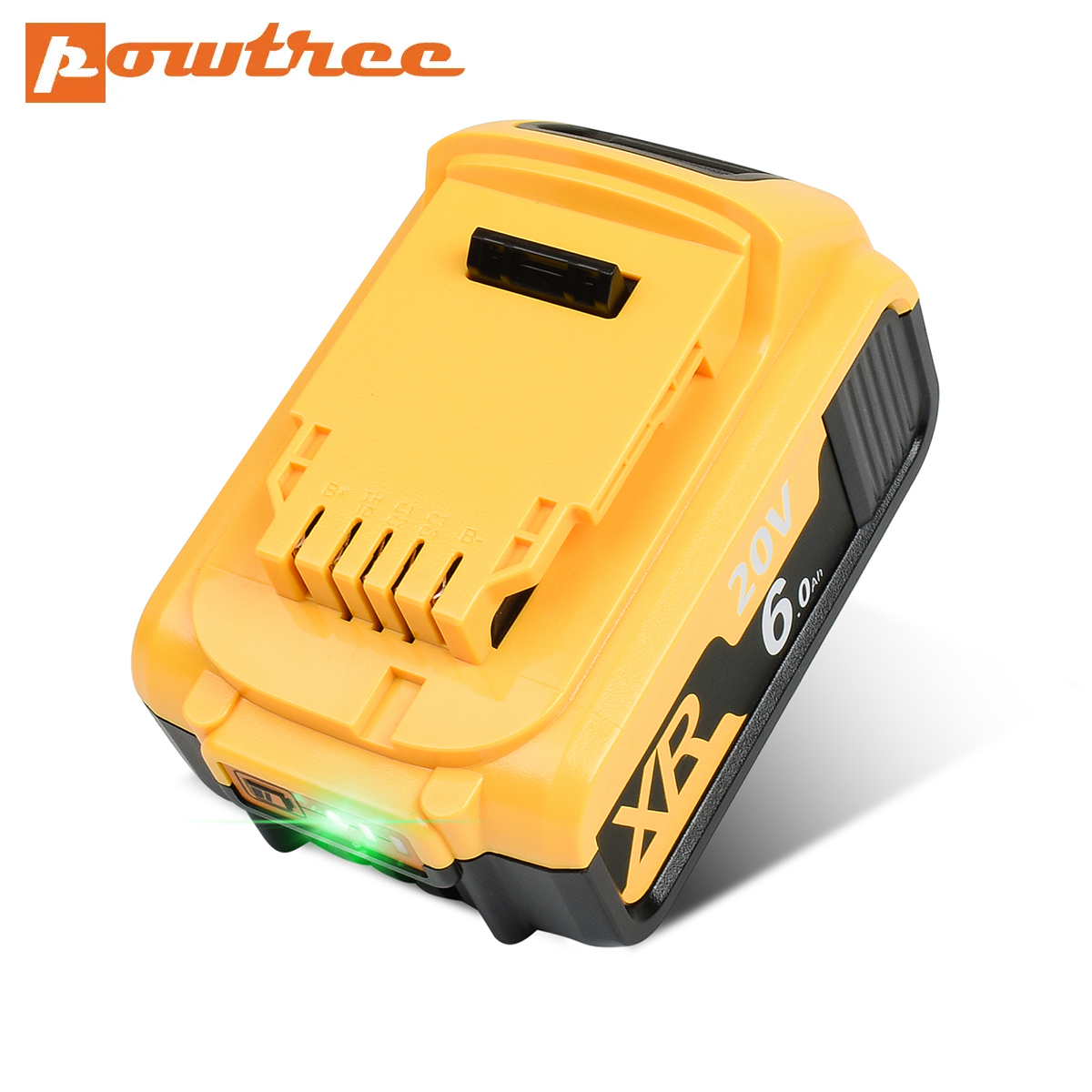 4000/6000Mah 18V/20V for Dewalt Power Tool Battery for DCB180 DCB181 DCB182 DCB201 DCB201-2 DCB200 DCB200-2 DCB204-2