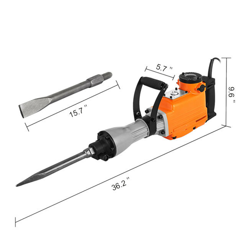 Demolition Jack Multifunctional Rotary Hammer 1500W 2200W 3600W Ground Breaking Concrete Electric Hammer Tool Impact Drill