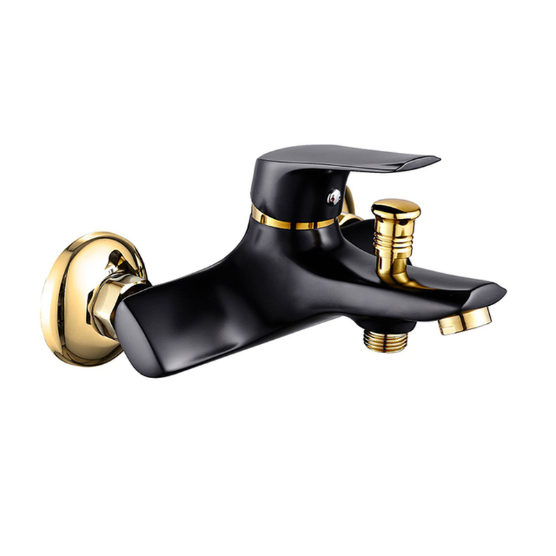 Matte Black Shower Faucets Wall Mount Bathroom Shower Faucets Bathtub Faucet Mixer Tap Shower Mixer Valve Control Valve