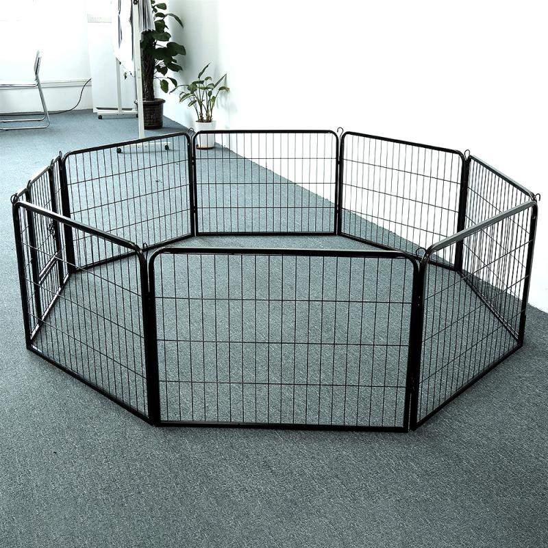 Pet Dog Fence Foldable Dog Crate Dog Safe Guard Install Home Playpen Fencing Gate Crib Kids Rails Fireplace Grille Fence HWC