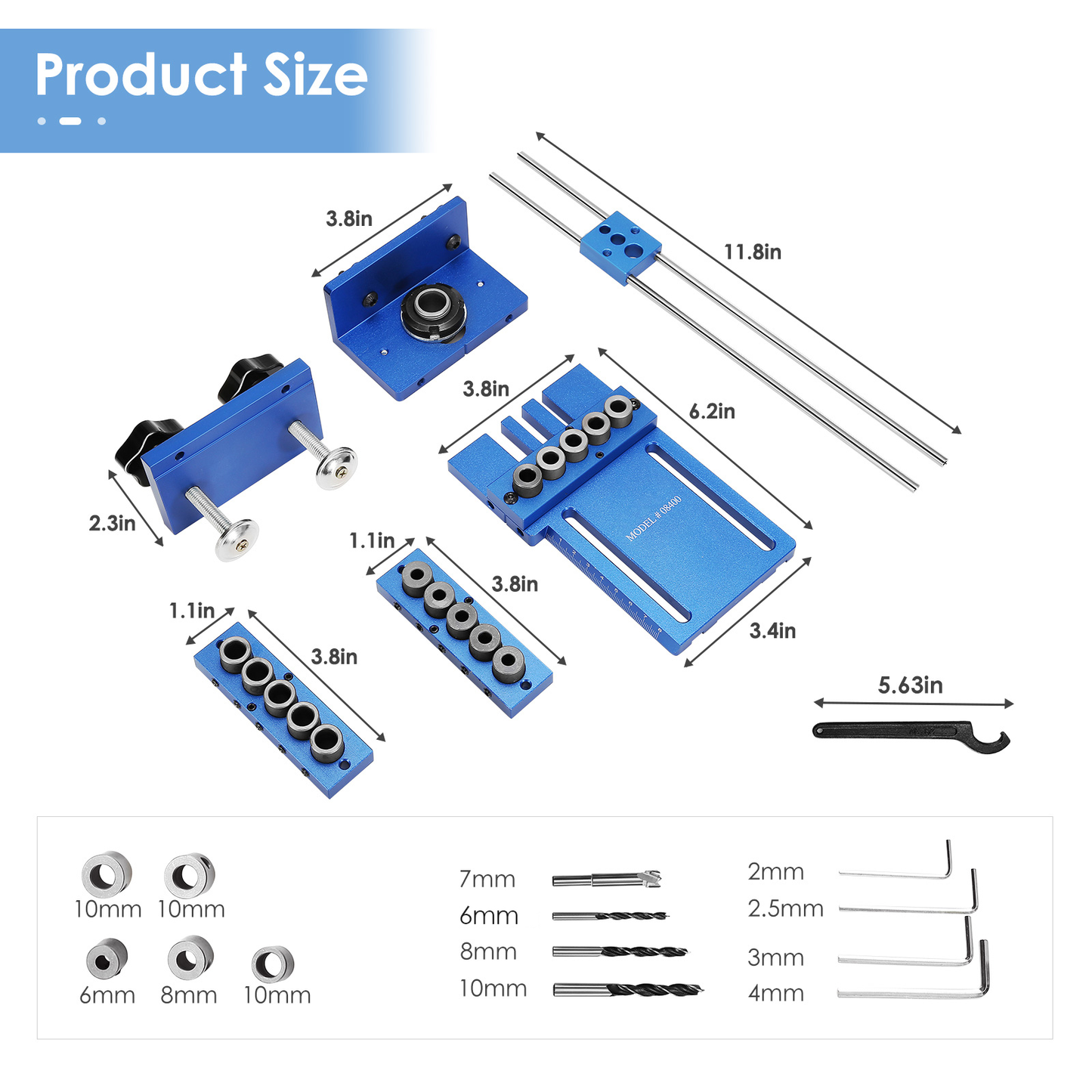 EU Stock 3-In-1 Dowel Jig 28 Pcs/Set Woodworking Doweling Jig Set 6/8/10Mm Drilling Hole Positioners Dowel Drilling Sleeves Tool