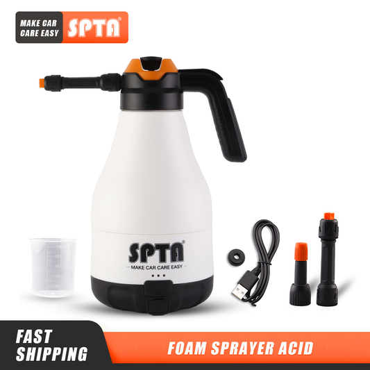 Cordless Car Wash Sprayer 8.4V 1.8L Foam Spray Special Device Watering Can Manual Pneumatic Corrosion Resistant Acid Alkali