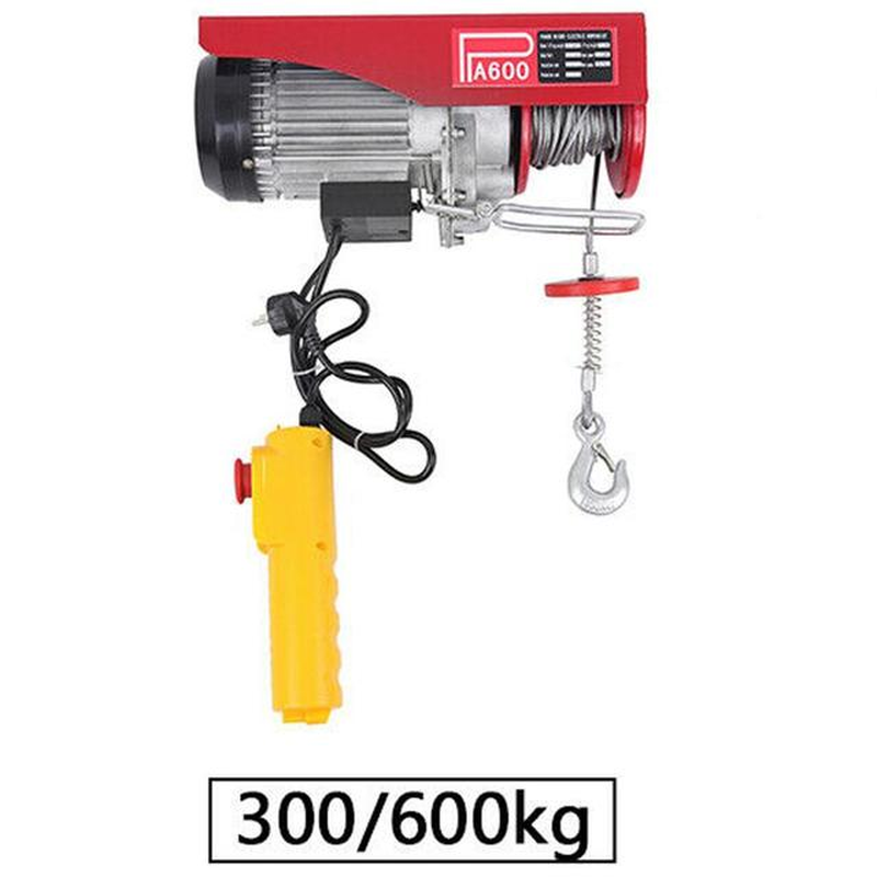 220V Electric Hoist Cable Winch Motor Rope Stroke Cable Hoist Winch Crane Lifting for Boat Car Wound Load 200 600 1000KG