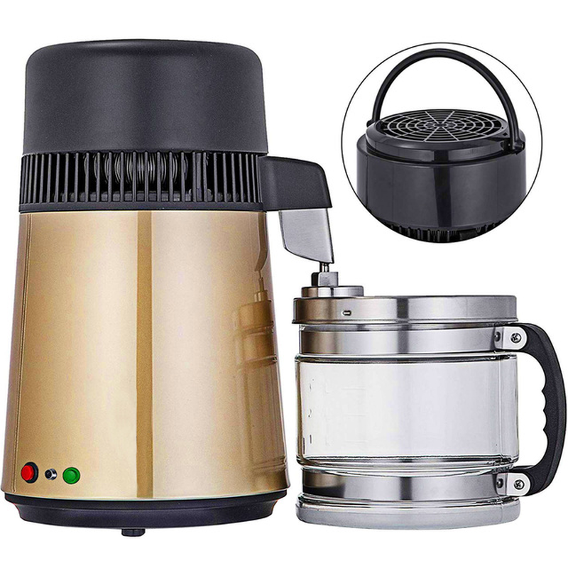 4L Pure Water Filter 304 Stainless Steel Home Water Bottle Drinking Distiller Machine Electric Dental Filtration Purifier