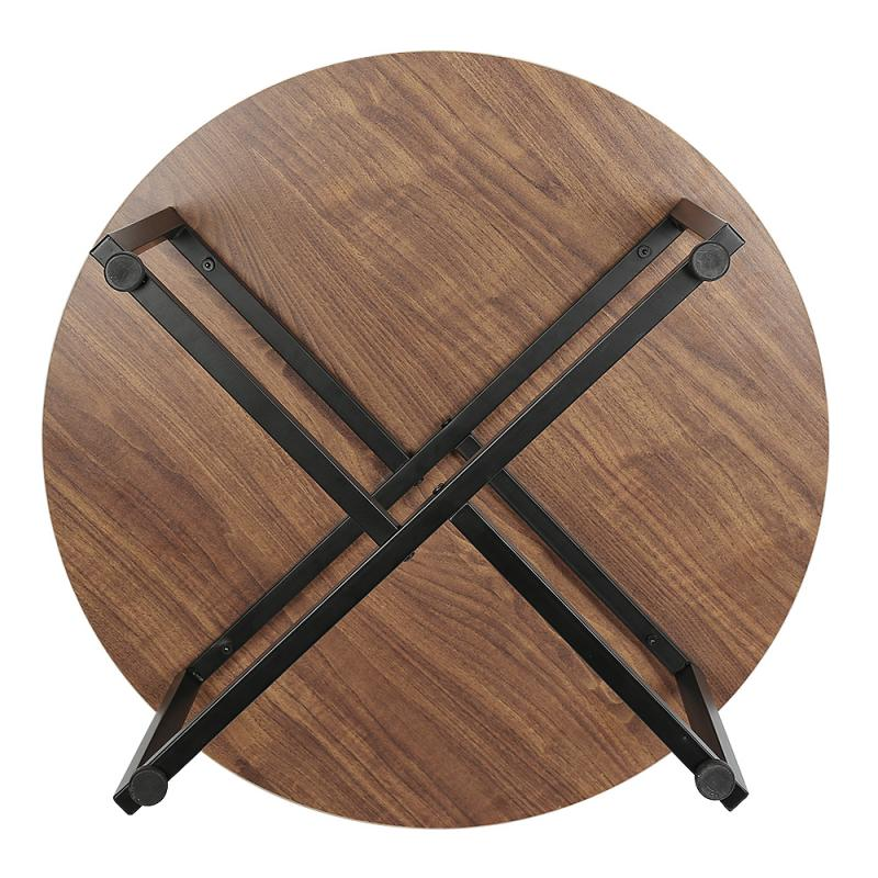 Table70*70*40Cm round Modern Coffee Table Wood Tea Coffee Service Desk Living Room Living Room Table HWC