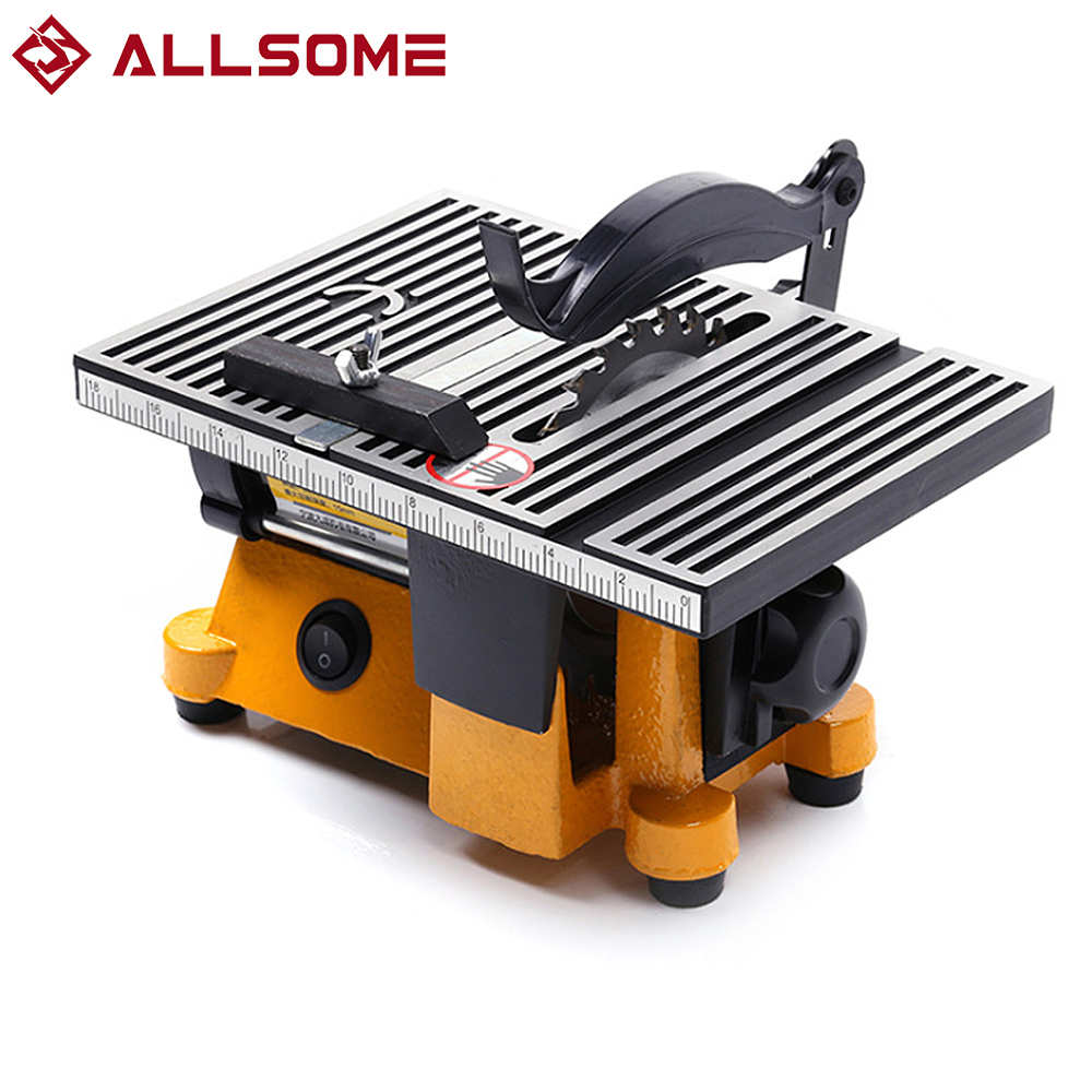 220V Multifunction Mini Bench Saw for Cutting Wood Copper Aluminium 4" Mini Table Saw Mini Cutting Machine