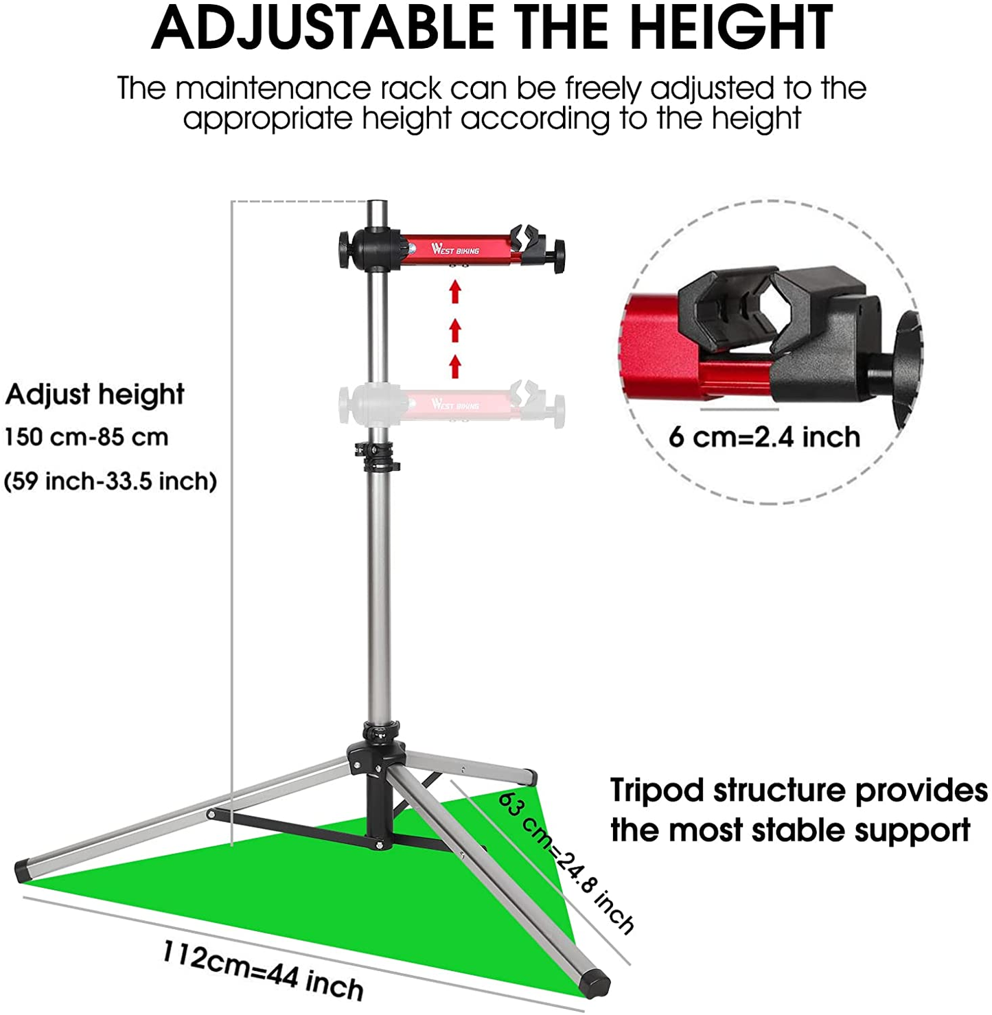 Professional Bike Repair Stand MTB Road Bicycle Maintenance Repair Tools Adjustable Foldable Storage Display Stand