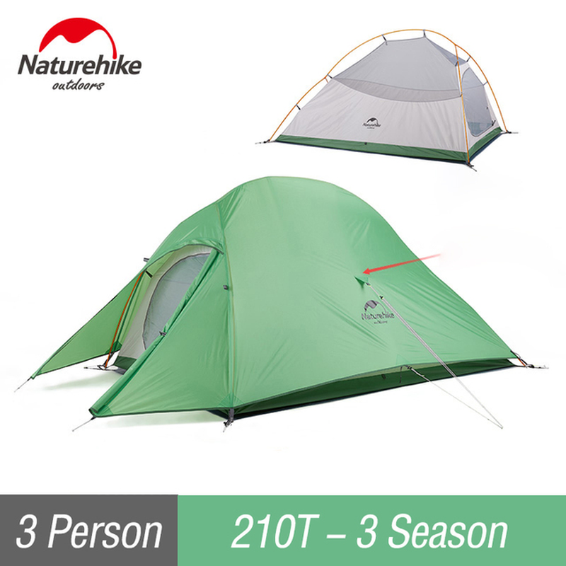 Cloud up 1 2 Tent Ultralight Camping Tent Double Layer Waterproof Tent Outdoor Hiking Backpacking Tent with Free Mat