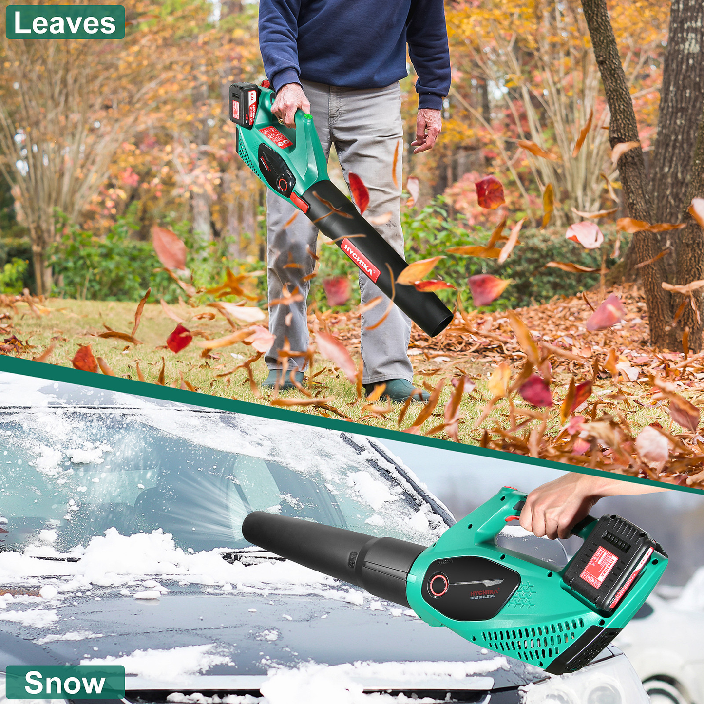 Leaf Blower  36V Brushless Leaf Blower Cordless Lithium Battery Home Garden Cleaning Dust Collector Power Tool